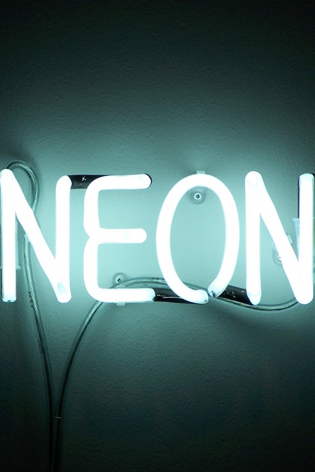 Неоновая надпись обои