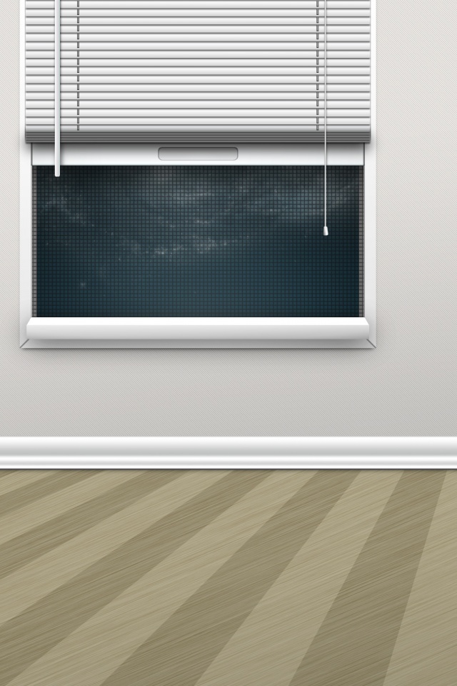 Полосатый пол и стечатое окно обои