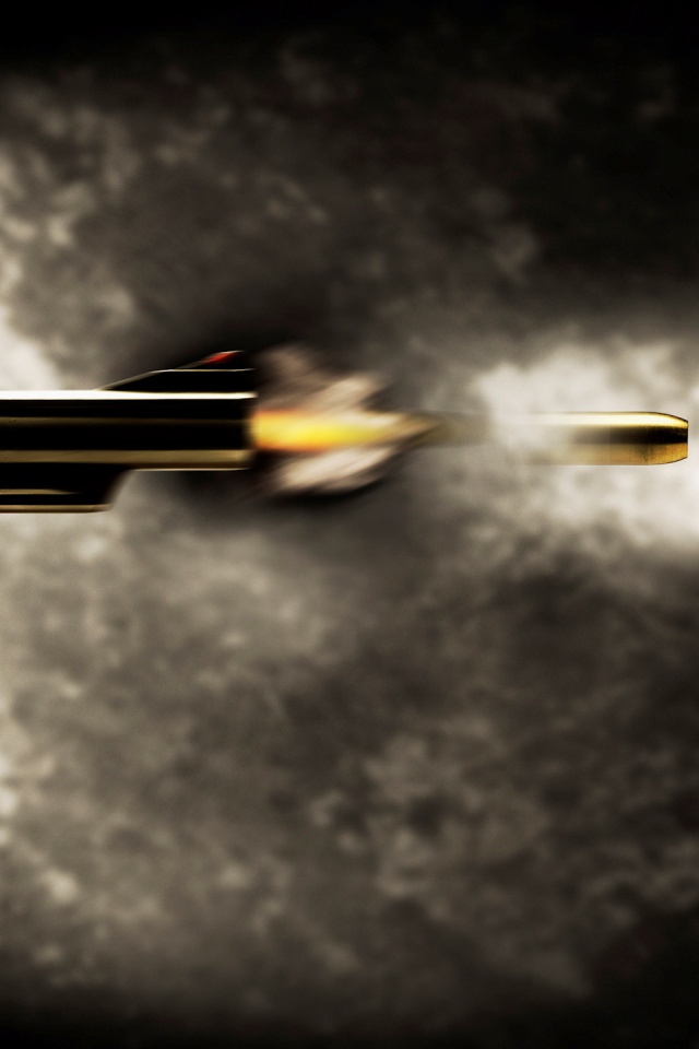 Выстрел из револьвера обои