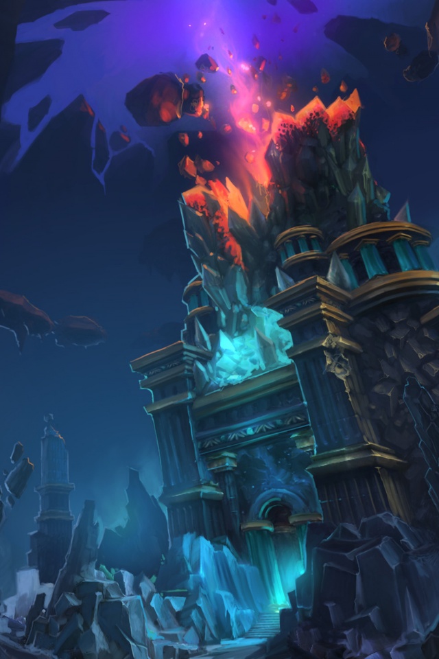 Вход в вулканический храм обои