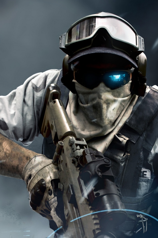 Боец в маске обои