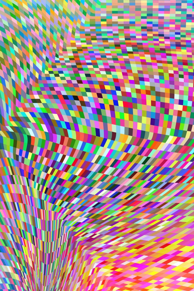 Пиксельная воронка обои