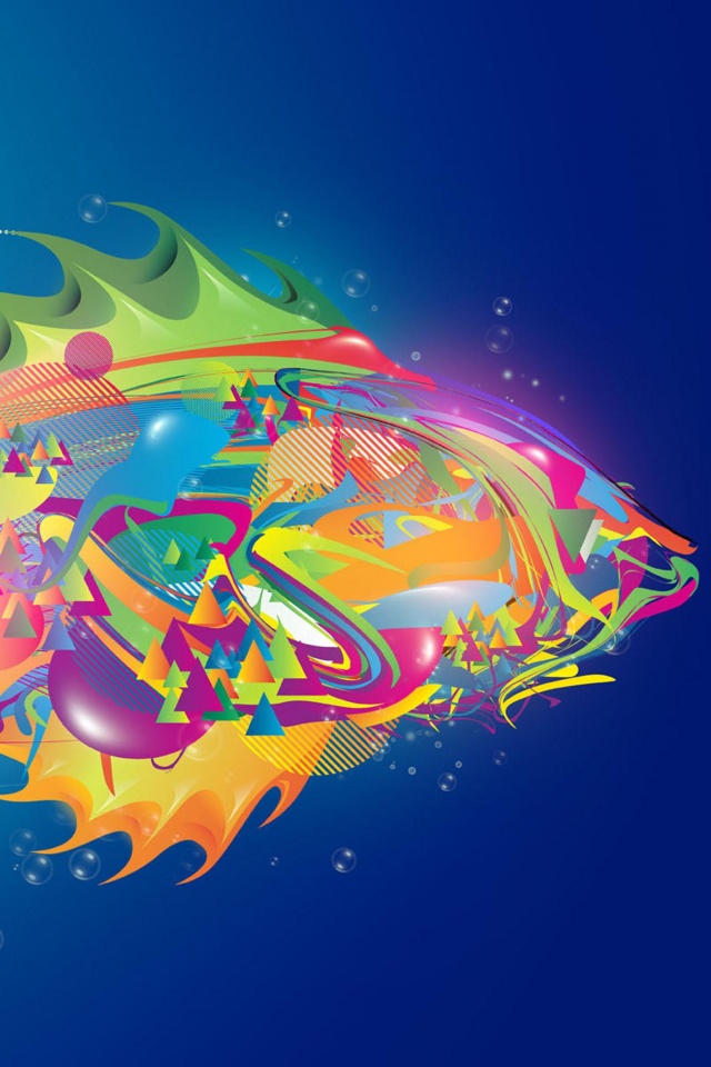 Абстрактная рыба обои