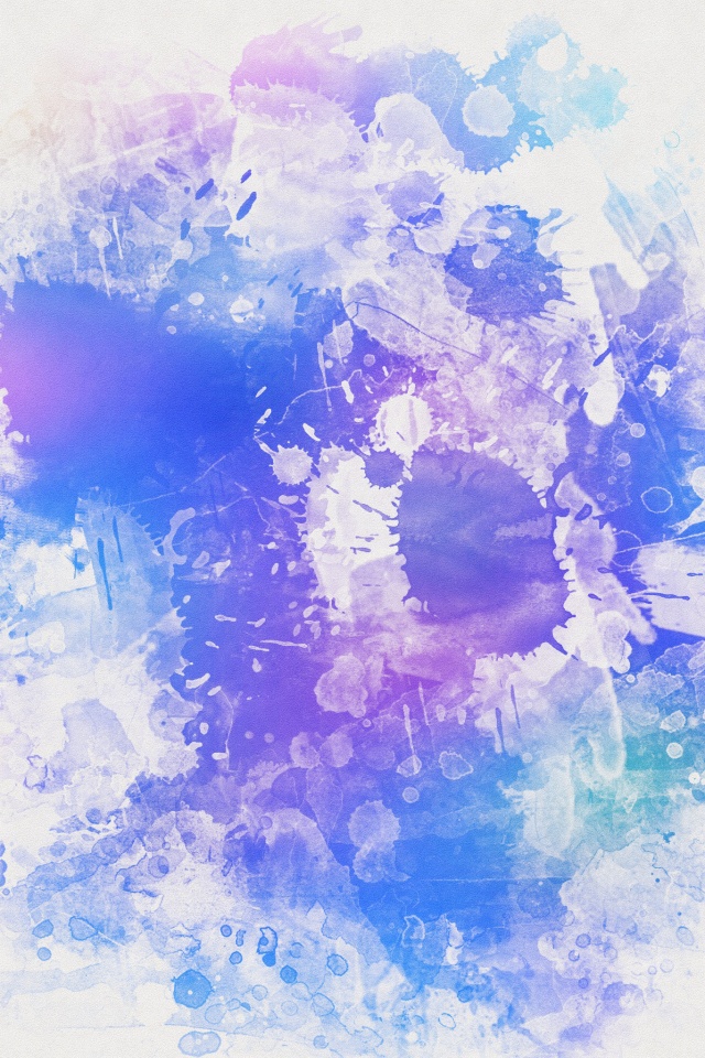 Синие и фиолетовые кляксы обои
