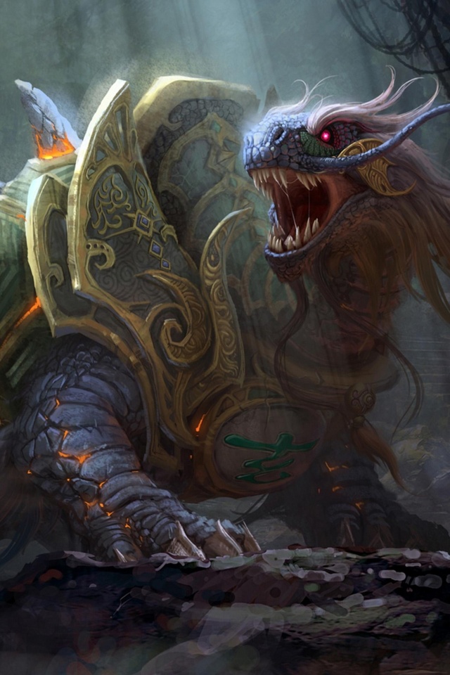 Драон-черепаха обои