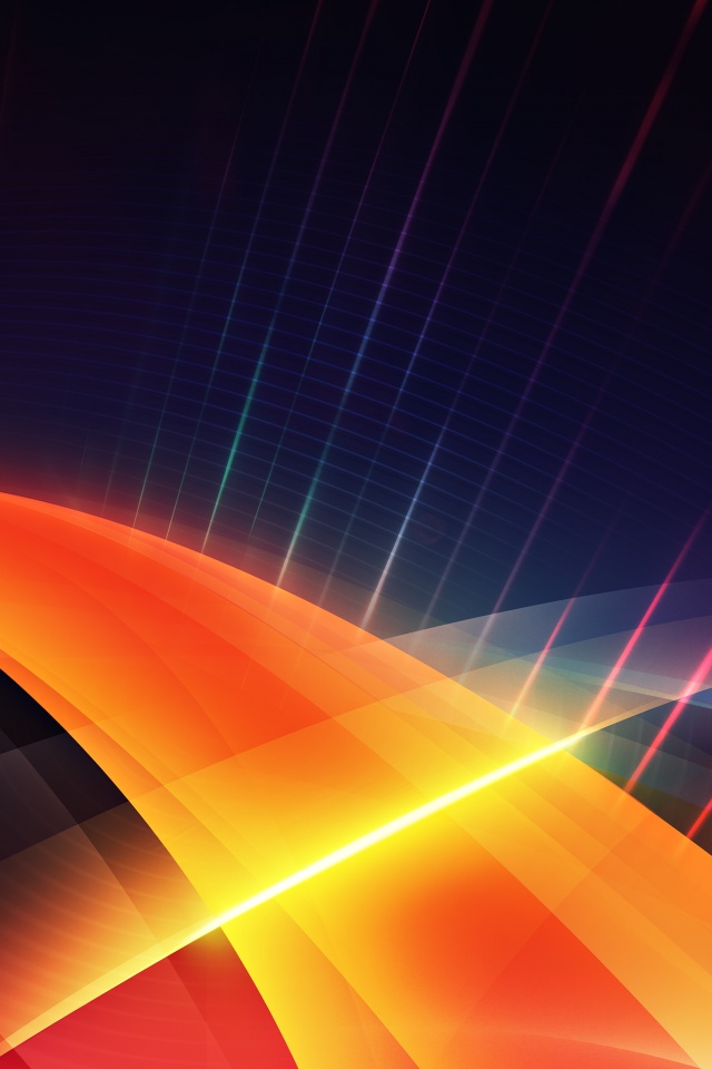 Пересекающиеся оранжевые полосы обои