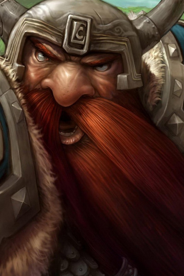 Гном убегающий от ночной эльфийки обои