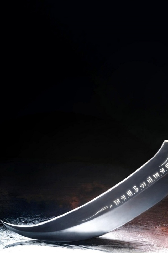 Клинок с магическими рунами обои