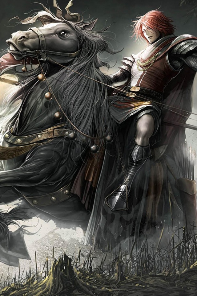 Рыцарь с копьем обои