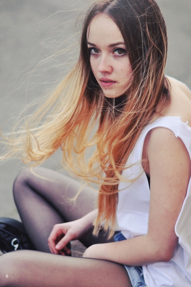 Девушка в образе модели обои