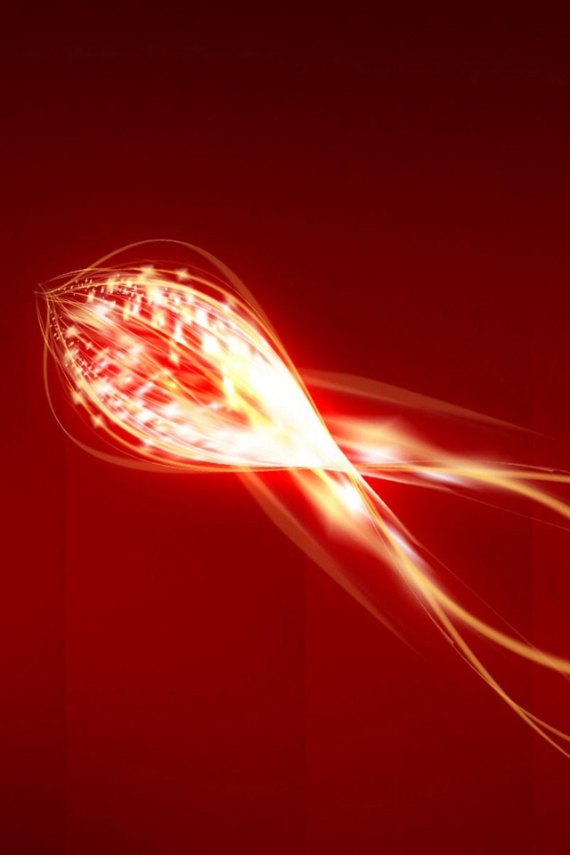 Сгусток красных линий обои