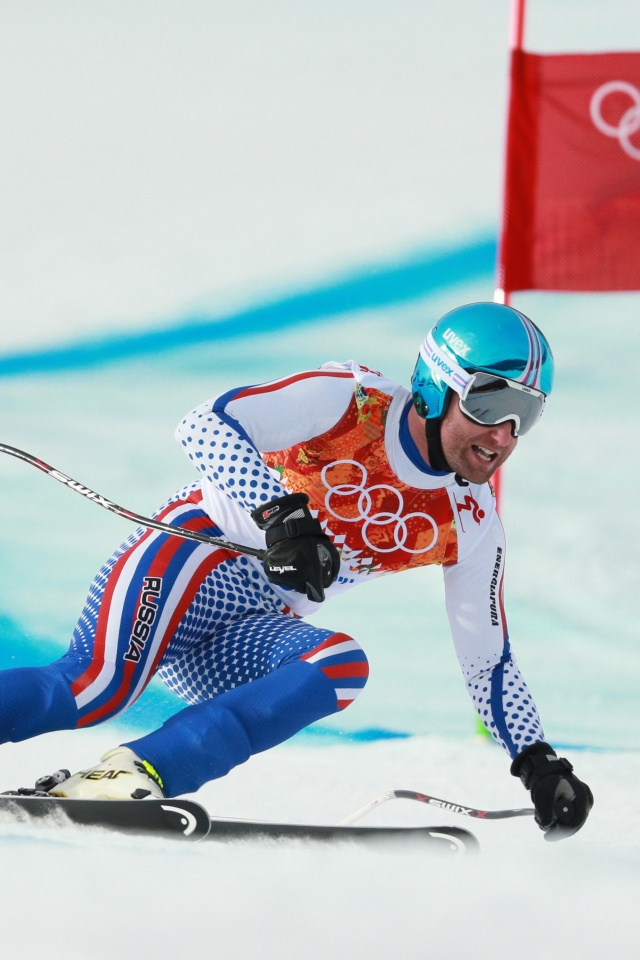 Лыжник на олимпиаде обои