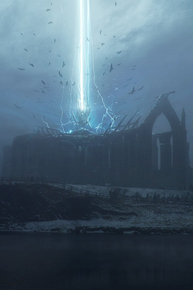 Заброшенный собор обои