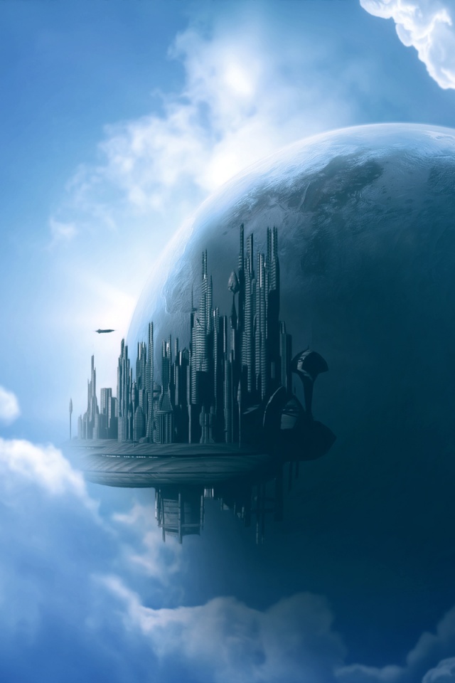 Небесный город обои