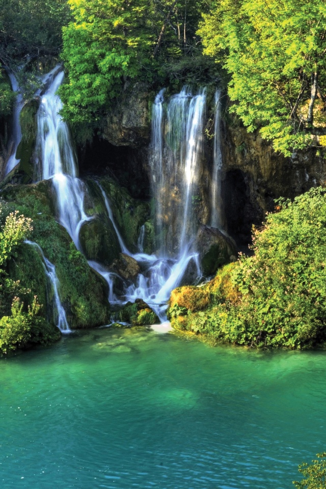 Водопад в дикой природе обои