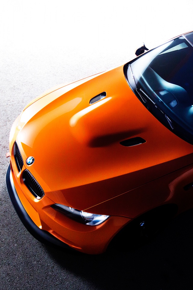 Оранжевый BMW обои