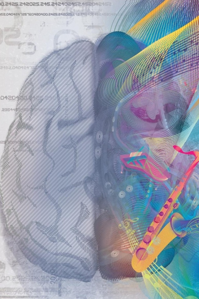 Левая и правая половина мозга обои