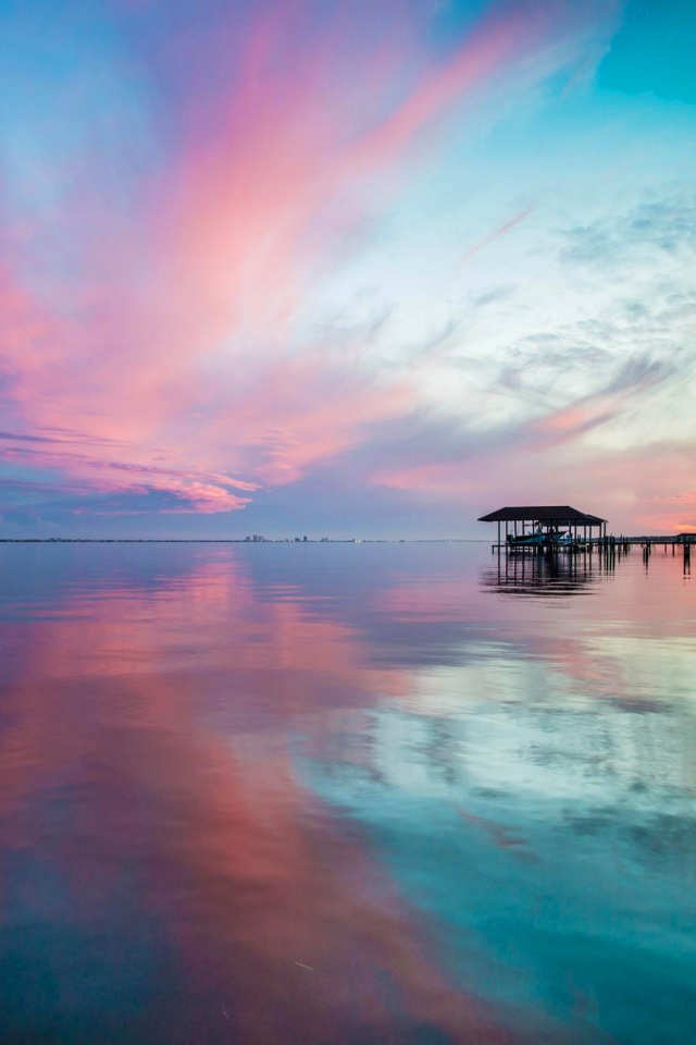 Прекрасный океанский закат обои