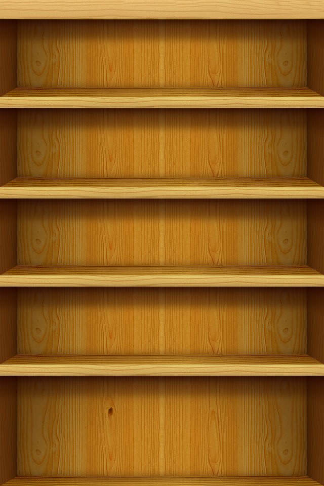 Обои в виде полок для iphone обои