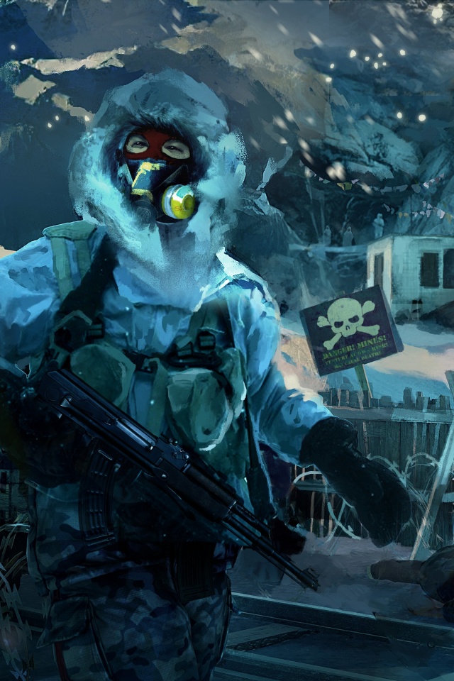 Снежно и опасно обои