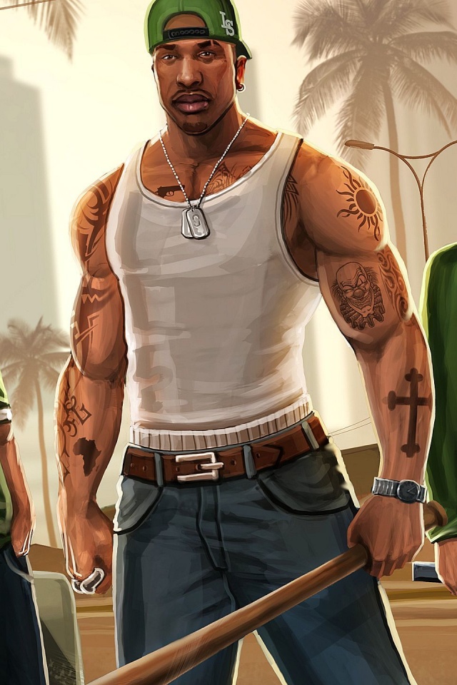 Герои с Грув стрит обои