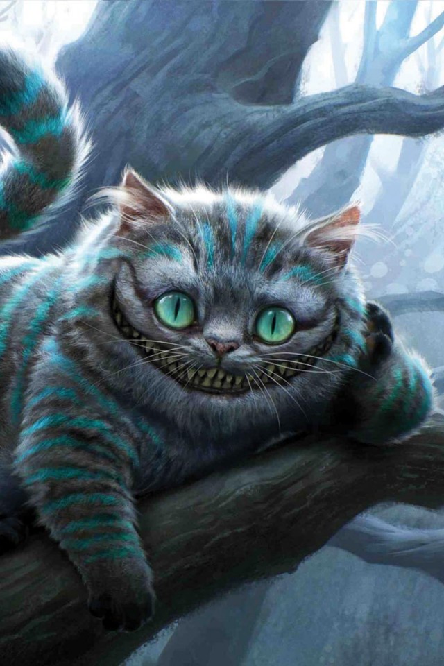 Чеширский кот обои