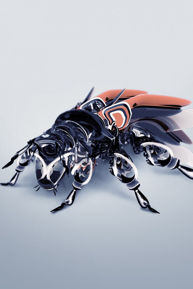 Кибер муха обои