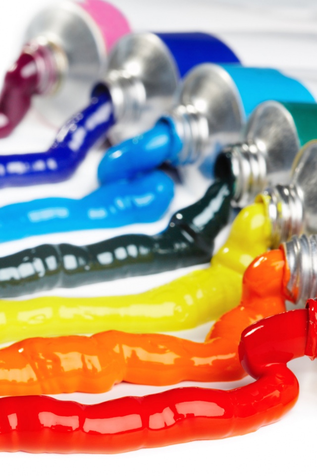 Тюбики с краской обои