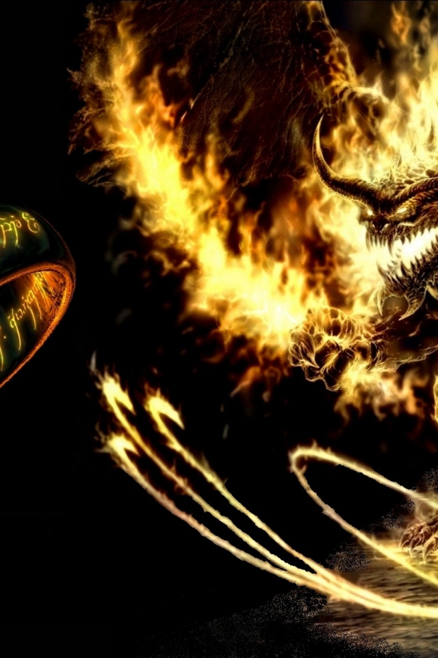 Балрог и Кольцо Всевластия обои