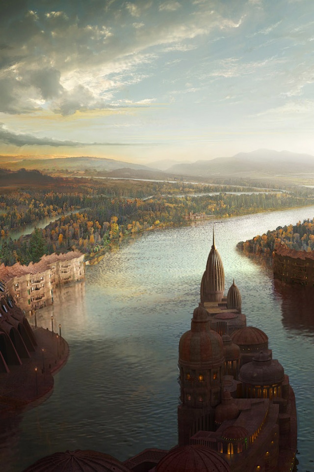 Древний город обои