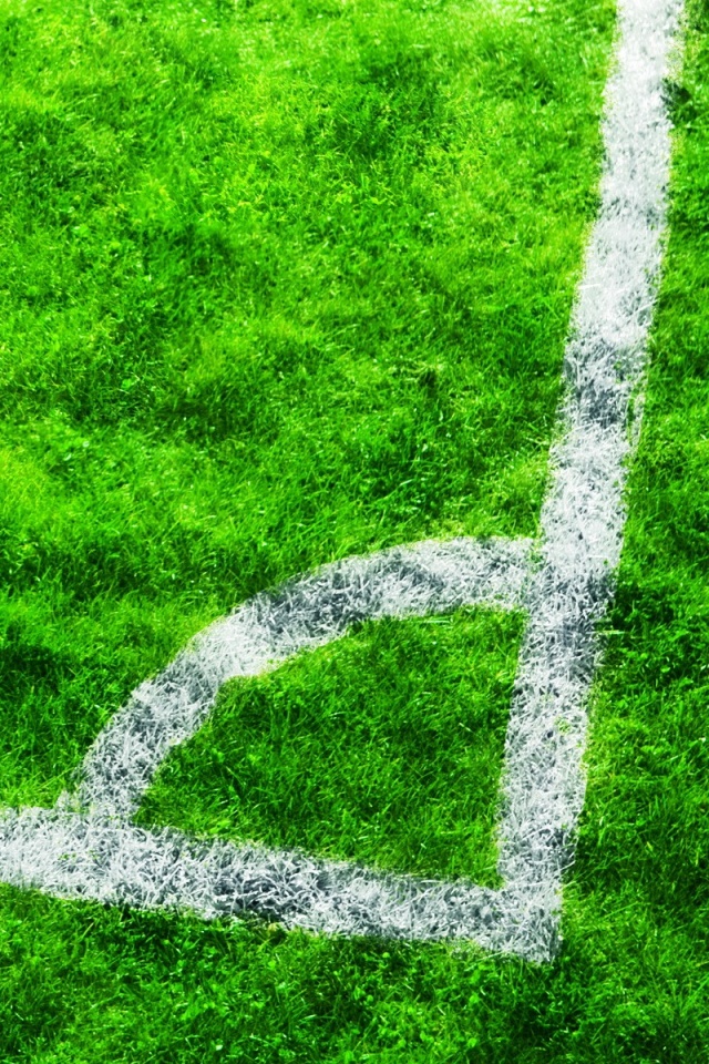 Угол футбольного поля обои