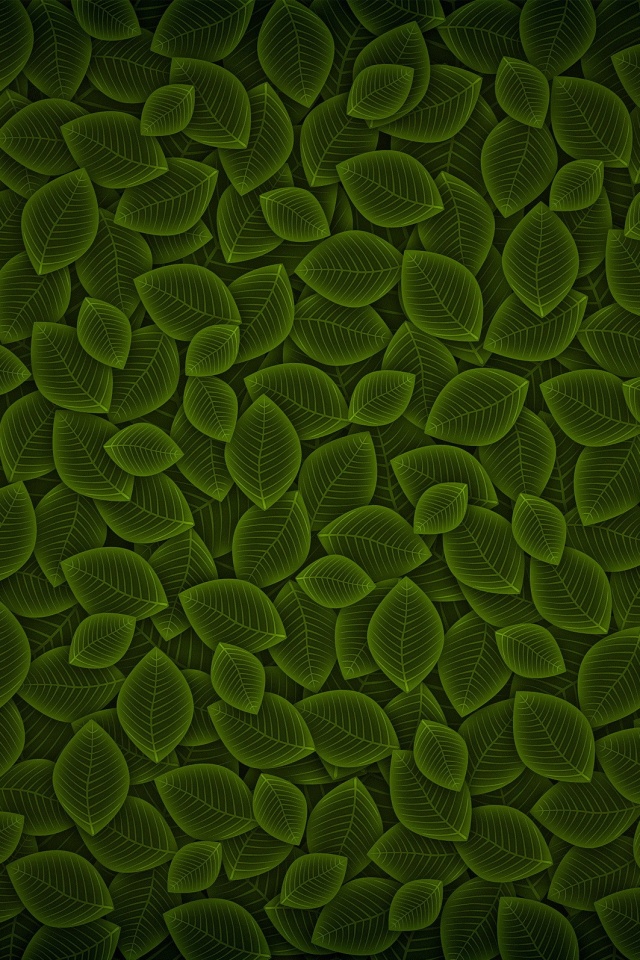 Векторные зеленые листья обои