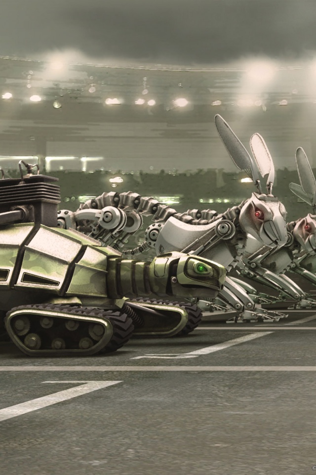 Роботы на старте обои