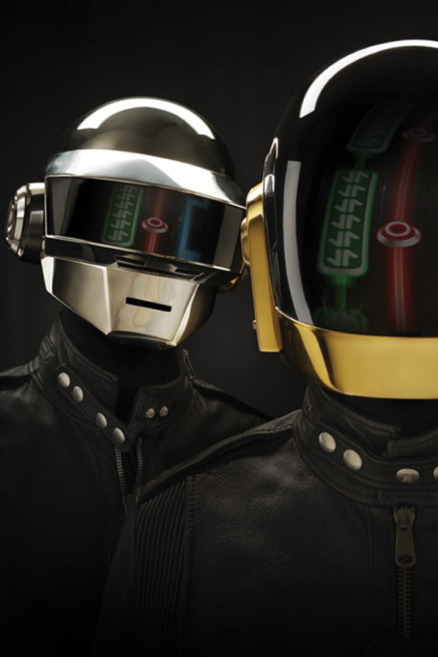 Daft Punk на темном фоне обои