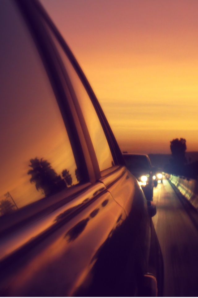 Вечерняя поездка обои