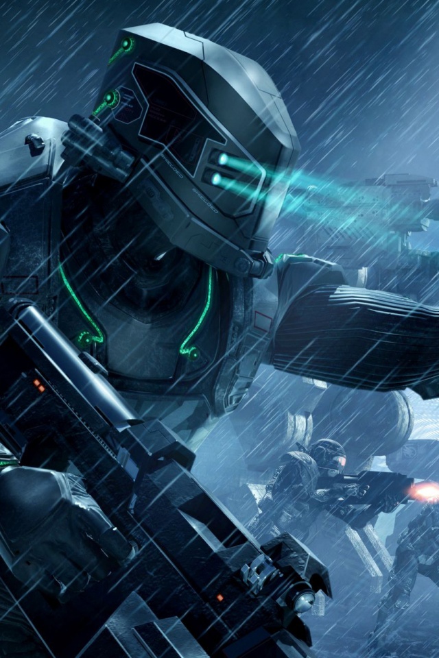 Бой под дождем обои