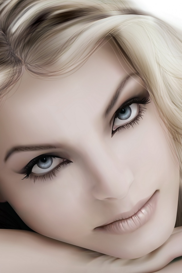 Девушка в векторе обои