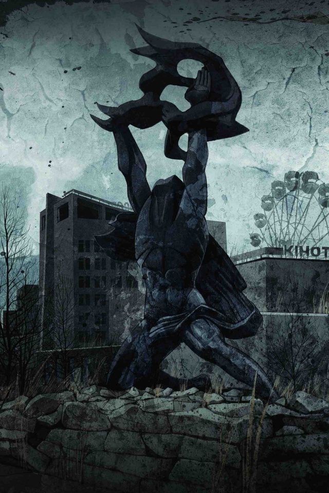 Памятник в Припяти обои