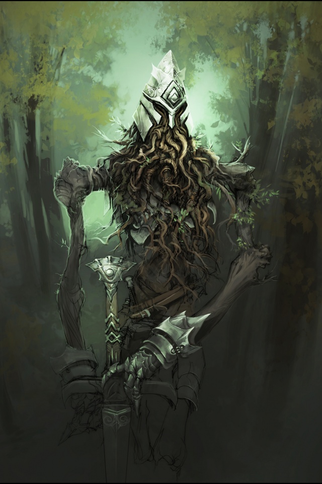 Зеленый король обои