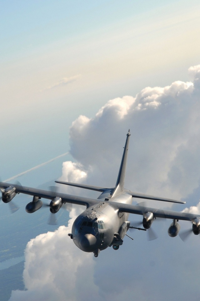 Самолет АС-130 обои