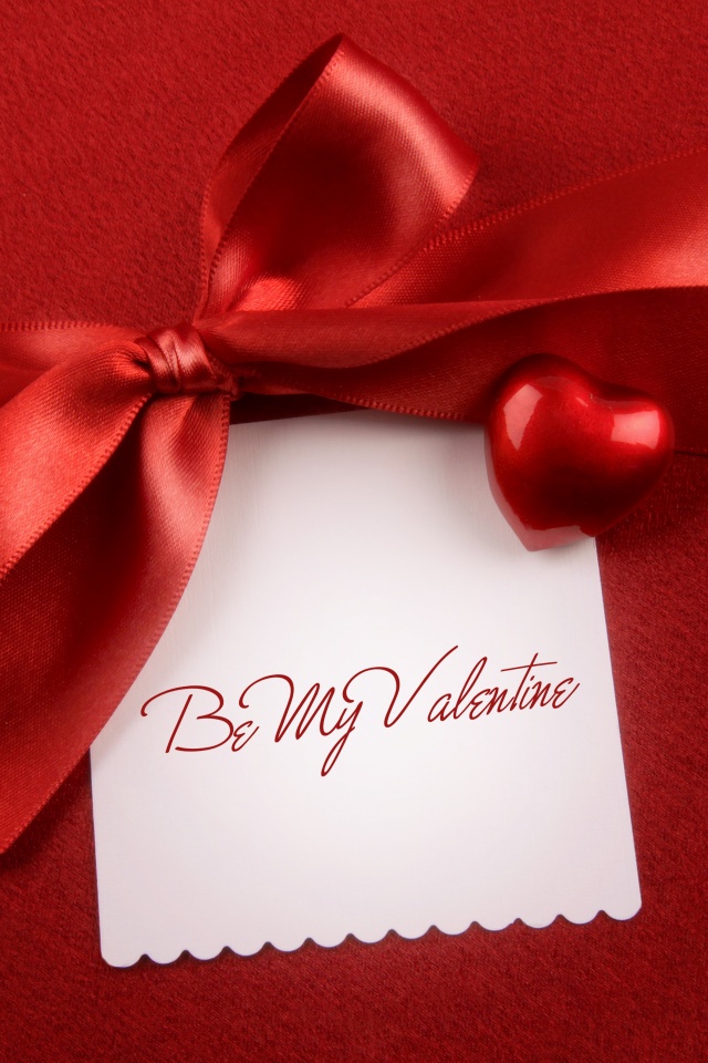 Открытка на день Святого Валентина обои