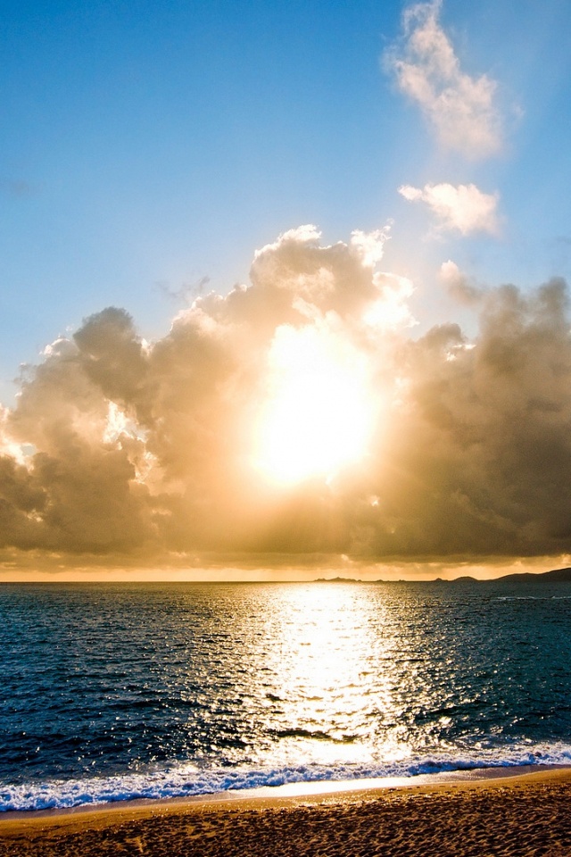 Солнечный пляж обои