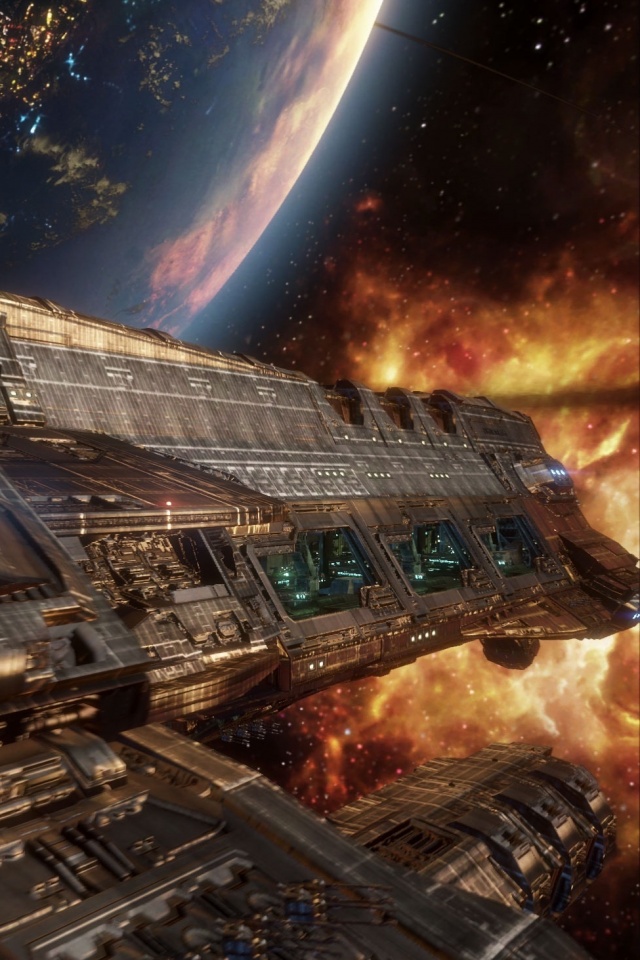 Космический корабль обои