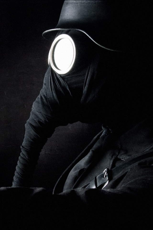 В противогазе обои