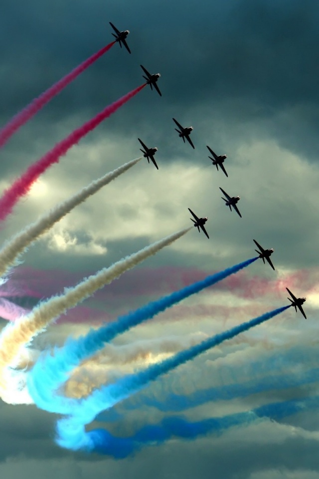 Радужная авиация обои