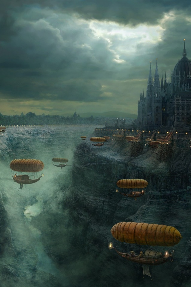 Фентезийный Будапешт обои