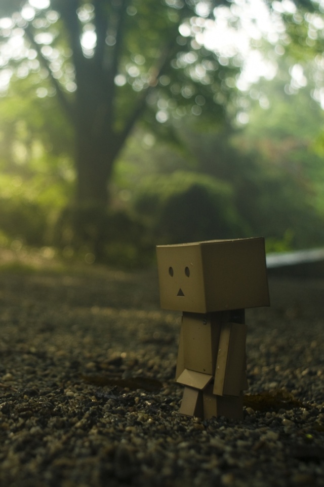 Картонный человечек обои