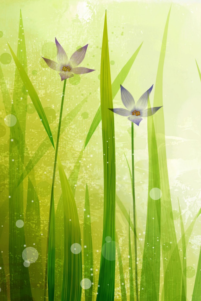 Векторные цветы обои