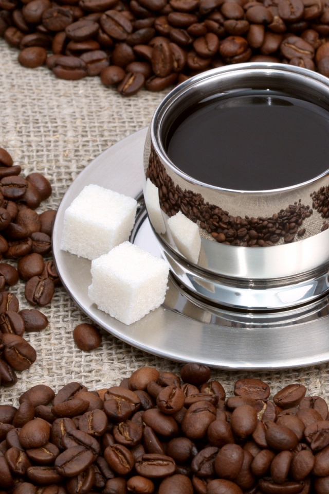 Кофе с сахаром обои