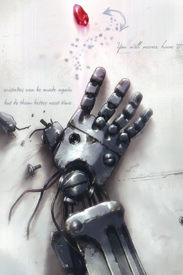 Автопротез из анимэ Стальной Алхимик обои